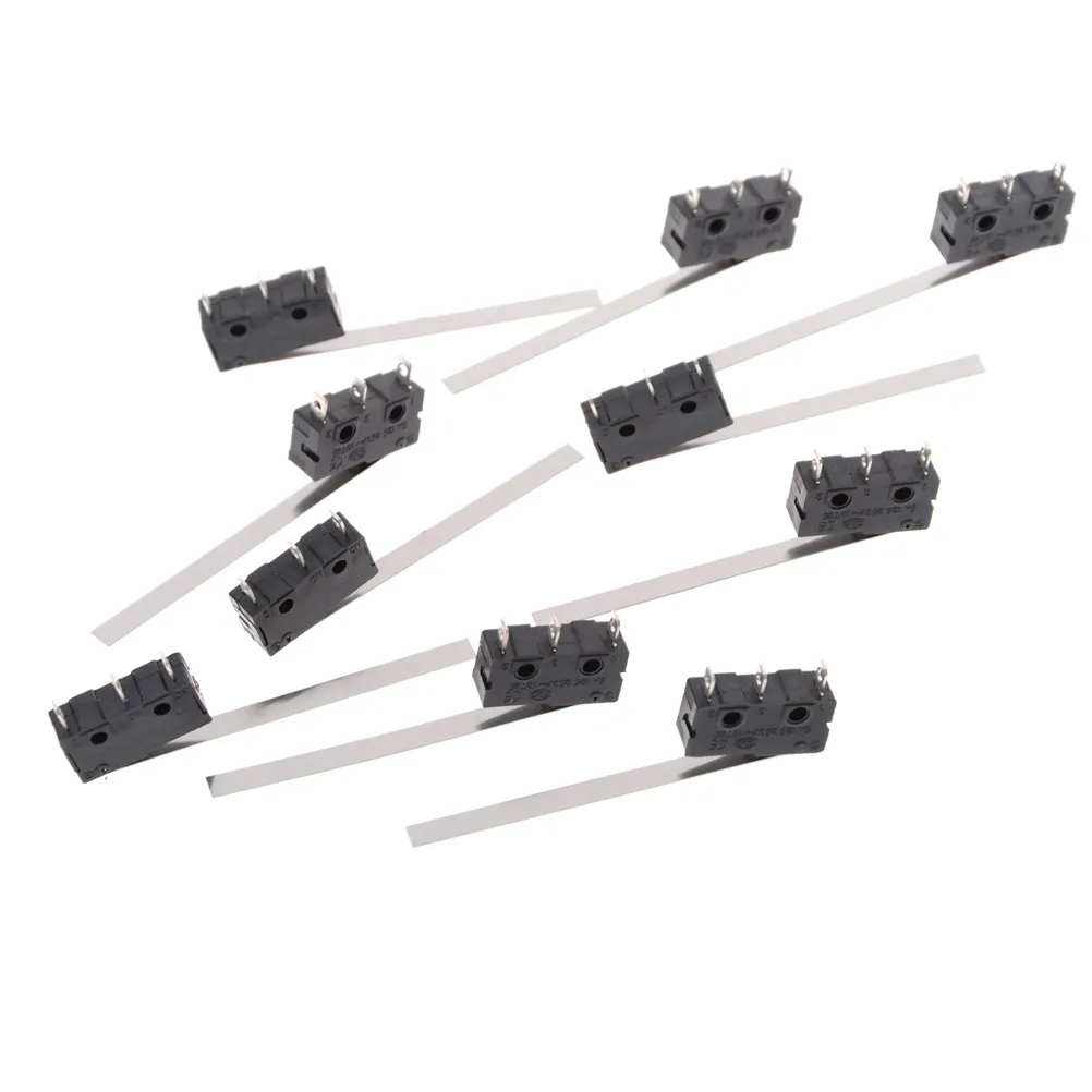 

10PCS Limit Switch, 3 Pin N/O N/C High Quality All New 5A 250VAC Micro Switch
