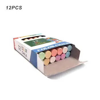 

12PCS DIY Sidewalk Chalk Set Colorful Doodle Drawing Dustless Chalk For Kids Toy Home Decoration