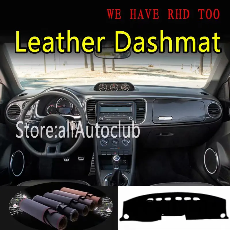 

For Vw Volkswagen BEETLE Convertible 2011 - 2019 Leather Dashmat Dashboard Cover Prevent Sunlight Pad Dash Mat Carpet