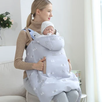 

Brand New Warm Wrap Sling Baby Carrier Windproof Two-piece Sleeping Bag Autumn Winter Thick Warmth Funtional Holding Blanket