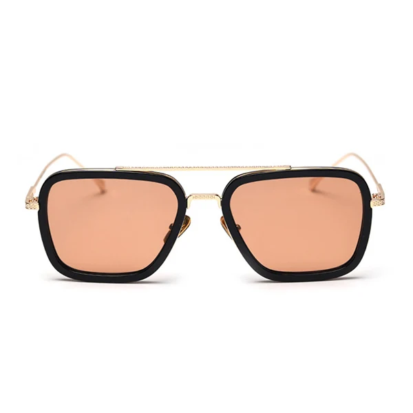 Orange SHAUNA TR90 поляризованные Квадратные Солнцезащитные очки женские модные солнцезащитные очки Железный человек мужские очки для вождения - Цвет линз: Orange