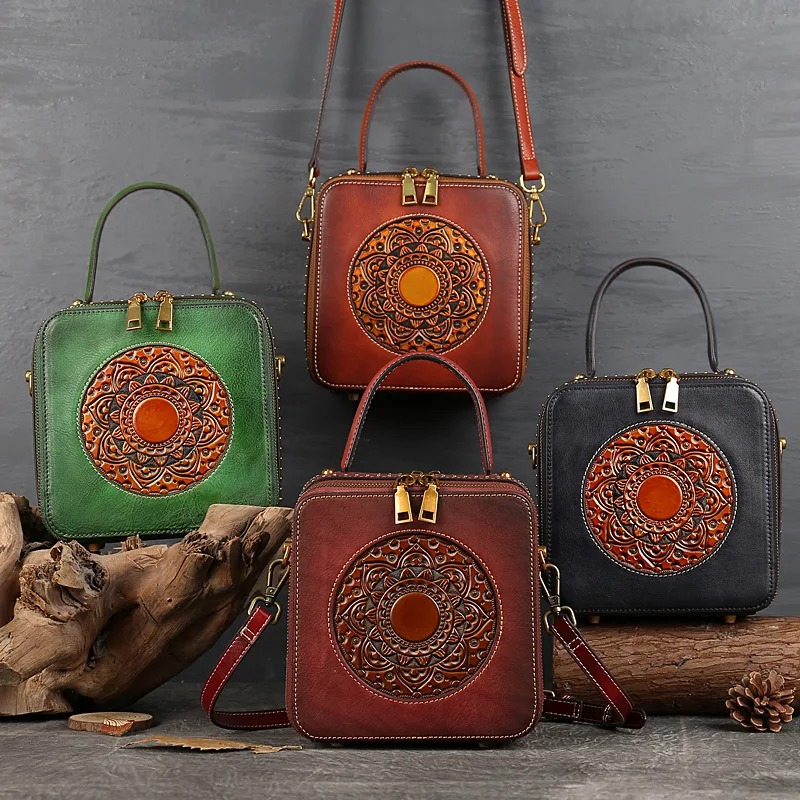 2 Colors Handmade Women Top Handle Handbags Satchel Shoulder Bag for Lady  Purse Tote Bag SL9290 | MoshiLeatherBag - Handmade Leather Bag Manufacturer