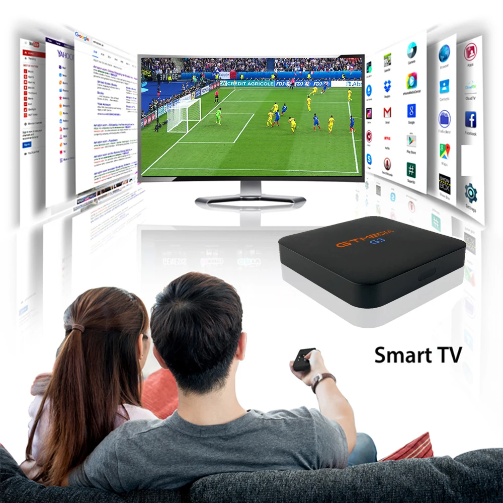  Brazil GTMEDIA G3 Android 7.1+ IPTV server Smart Tv Box Media Player 2GB 16GB Remote Control 4K HD  - 4000106896809
