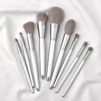 

10Pcs Fashion Makeup Brush Set Blush Mix Foundation Brush Art Brush Eye Shadow Eye Patch Shadow Kit Multi-Function