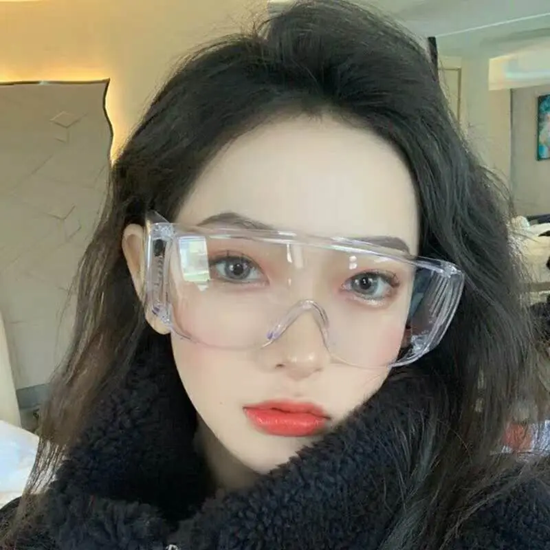 

Safety Anti-fog anti-dust definition glasses transparent high definition goggles 40JF