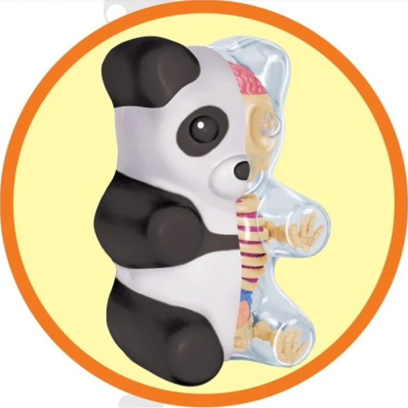 4D подлинные художники Mighty Jaxx Little Gummy Bear Анатомия панда