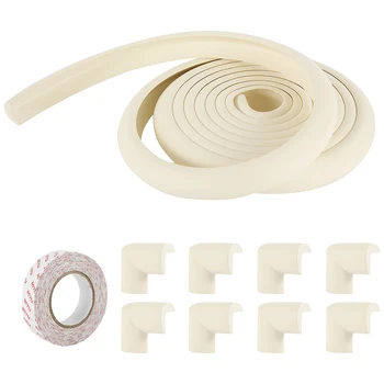 

5M+8pcs Corner Protector Strip Baby Safety Proofing Edge Corner Guards Desk Table Corner Protector Bumper Corner Cushion