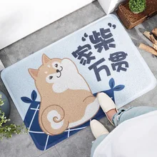 Стиль экологически чистый ПВХ грязевой скребковый пылезащитный дверной коврик бытовой мультфильм вход носимый выдалбливают ПВХ катушки ноги M