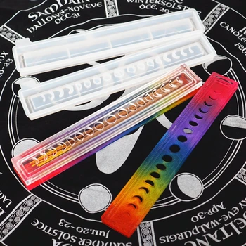 

Moon Phase Incense Box Resin Mold Sun Moon Star Incense Sticks Holder Mold F3MF