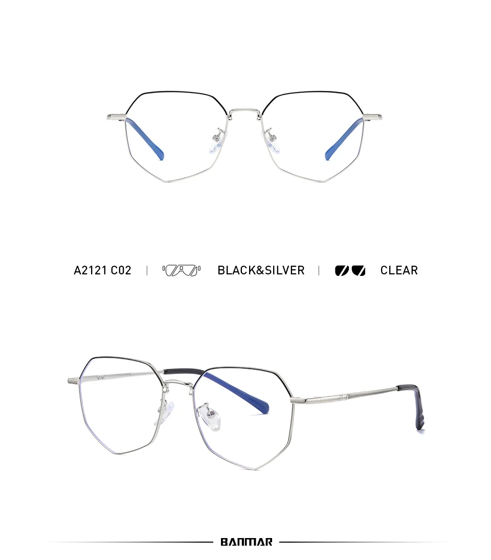 BANMAR Компьютерные очки для женщин и мужчин анти синий свет излучения очки защиты очки с оптическими линзами рамки A2121