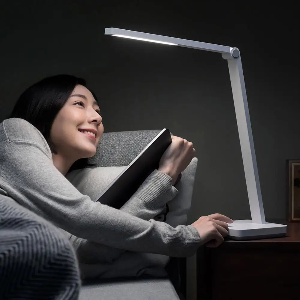 Новинка XIAOMI MIJIA настольная лампа lite Mi LED Настольная для чтения Студенческая