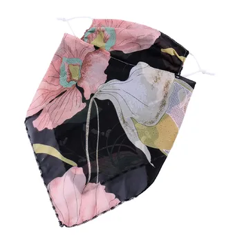

In Stock Women Sun Print Scarf Dustproof Breathable Neck Scarf Earhook FaceCovers mascarillas Mascara mondkapje camping maska