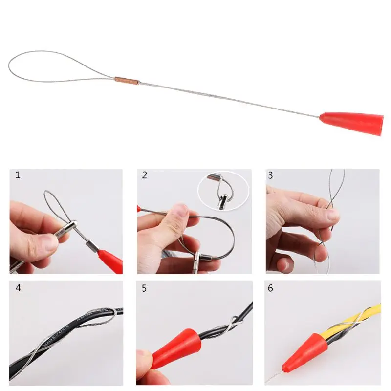 

Professional Binder Fastener For Electrician Wire Threading Device Wiring Installation Aid Tool