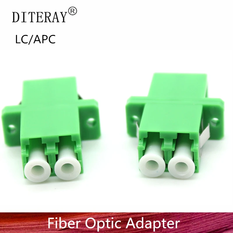 Fiber Optic LC/APC SM SC Type Duplex Flange Coupling Carrier Class Fiber Adapter Coupler