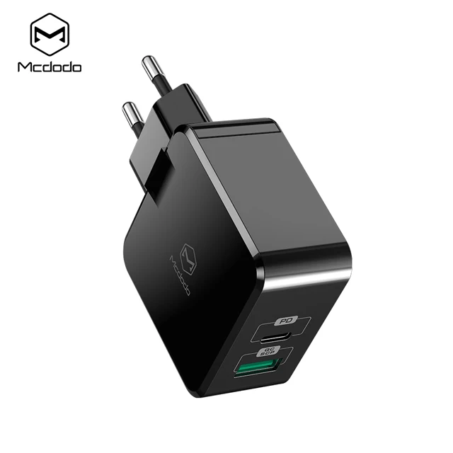 Mcdodo 30 Вт PD Мульти USB зарядное устройство 5A SuperCharge QC 3,0 для iPhone 11 XS HUAWEI P30 mate 30 Быстрая зарядка SCP EU Штепсель настенный адаптер - Тип штекера: Black