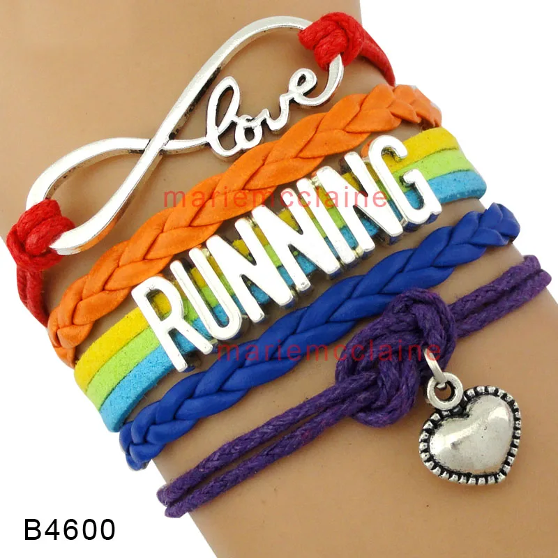 Браслет Rainbow Follow Your Heart Infinity Love мужской браслет для женщин и мужчин подарок
