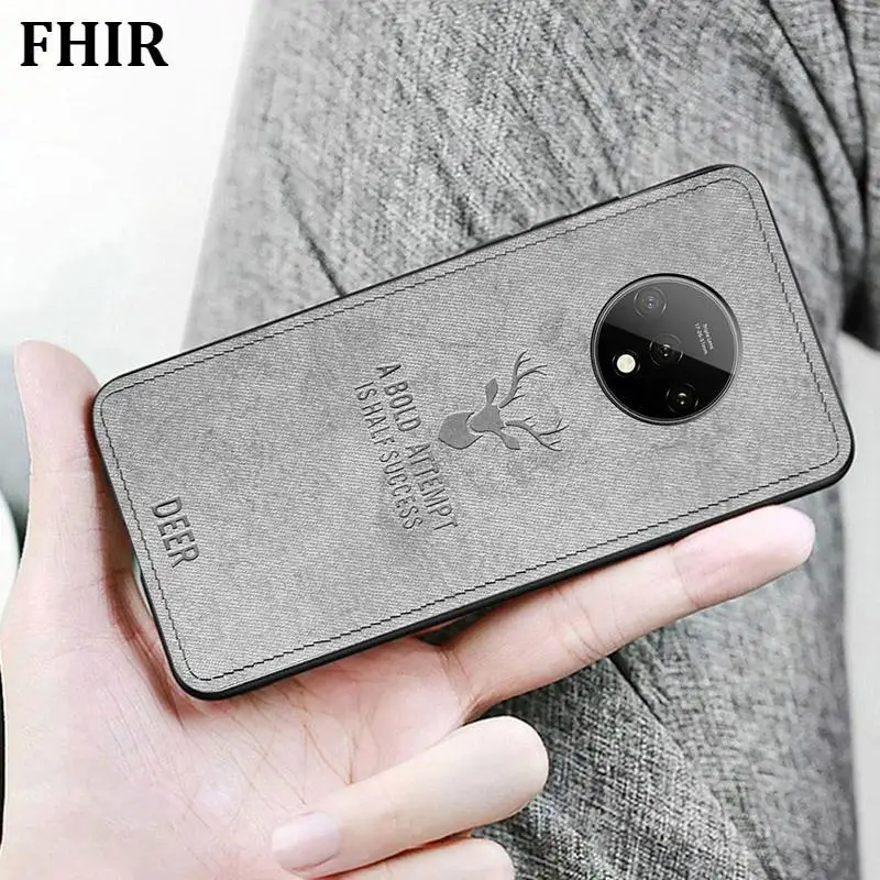 Deer Cloth TPU Case For Oneplus 7T Coque Ultra-thin Silicone Back Cover Phone Bag 7 Pro 6T 6 5T 5 capa fundas |