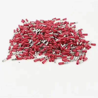 1000 шт. красный 16-14 AWG изолированные обжимные клеммы разъем MPD1.25-156