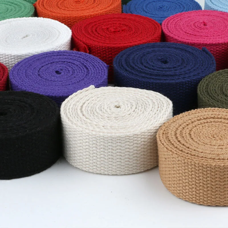 2 Meters 32mm Canvas Ribbon Belt Bag Cotton Webbing Polyester/Cotton Webbing Knapsack Strapping Sewing Bag Belt Accessories