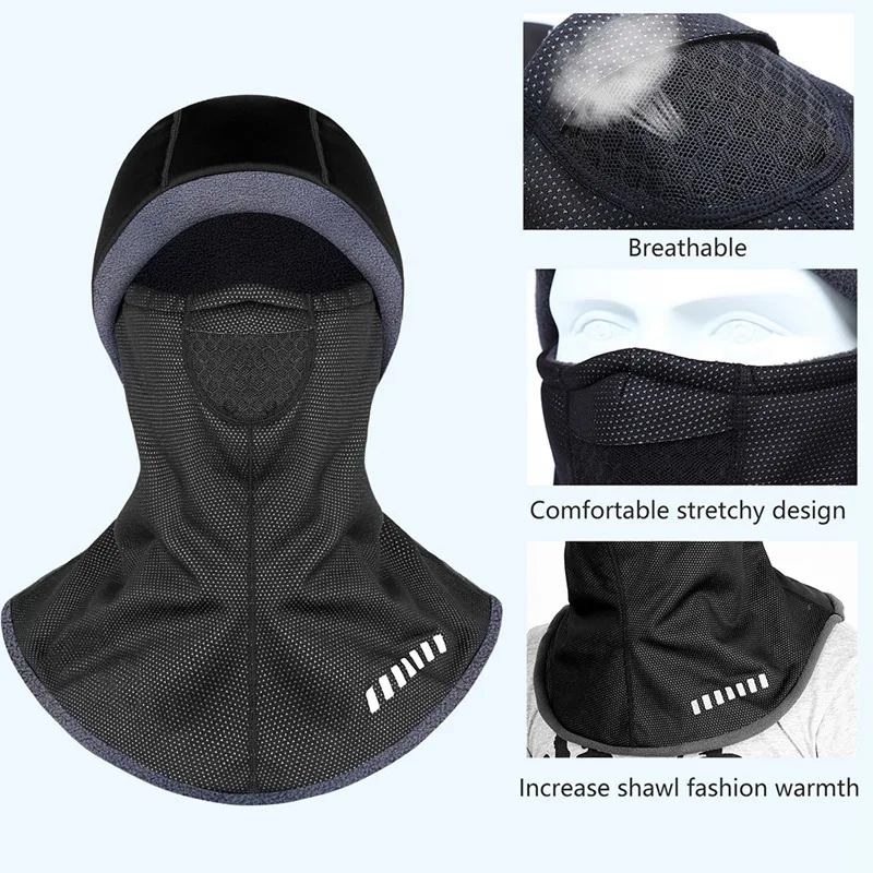 Новые наружные зимние велосипедные маски для лица флисовые термальные непромокаемые ветрозащитные Балаклавы для спорта на открытом воздухе защита головы