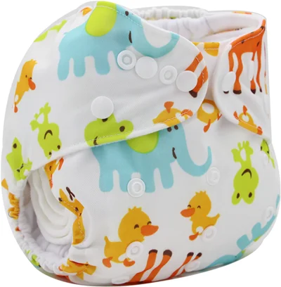 Risunnybaby детские тканевые подгузники + 5 слойная бамбуковая вставка многоразовый