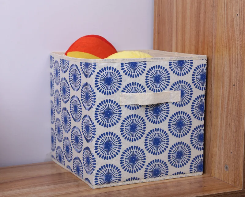 Nova dobravel nano-tecido caixa de Armazenamento De tecido Cubo Bin para crianchas Brinquedos sundries Organizador de armazenament