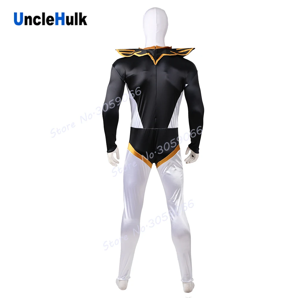 Костюм для косплея из черной атласной ткани Choujin Sentai Jetman с шалью | UncleHulk|Костюмы