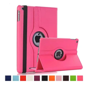 

For iPad 2 3 4 Case 360 Degree Rotating PU Leather Cover for Apple Mini 4 5 Tablet Stand Holder Cases 9.7 10.5 A1395 A1396 A1430