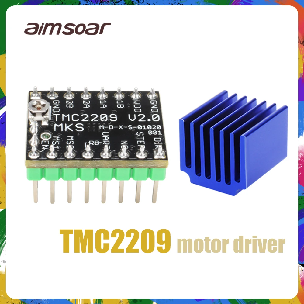 

MKS TMC2209 motor driver, ultra-quiet, high current, unlimited return to zero Subdivision: up to 1/256 5.5v-28v