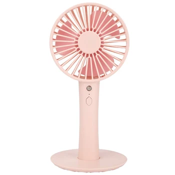 

Mini Handheld Fan Portable, Personal Small Desk Fan Operated Powered Cooling Electric Fan with Makeup Mirror Base,Adjustable 3 S