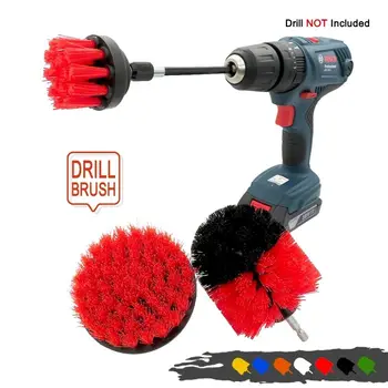 

4pcs/Set Drill Brush Power Scrubber Cleaning Tool Extended Long Attachment