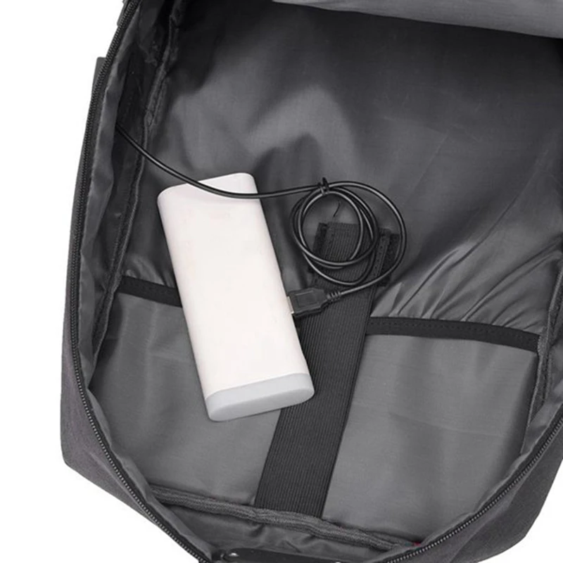 Рюкзак для ноутбука с защитой от кражи Usb 15,6, сумки для ноутбука, уличный рюкзак с замком безопасности и Usb зарядкой, декорированный светоотражающей полосой