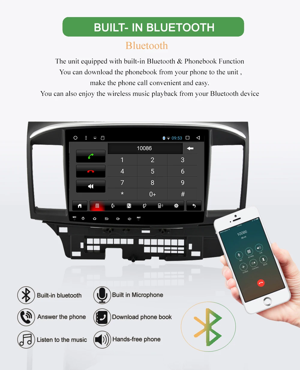 Cheap Bonroad Android 8.1.0 Car Radio multimedia player For Mitsubishi Lancer 2010-2015 Radio GPS Navigation Video Audio Player 5 Cheap Bonroad Android 8.1.0 Car Radio multimedia player For Mitsubishi Lancer 2010-2015 Radio GPS Navigation Video Audio Player 5