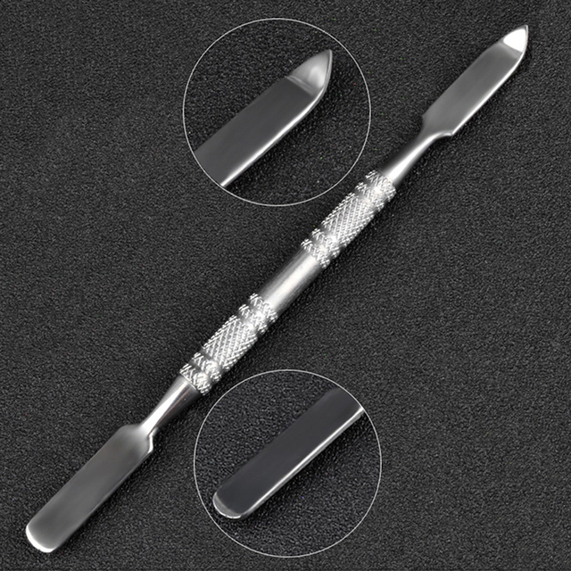 Makeup Palette Nail Stamping Plates Polish Gel Mixing Spatula Foundation Eyeshadow Stainless Steel Rod Manicure