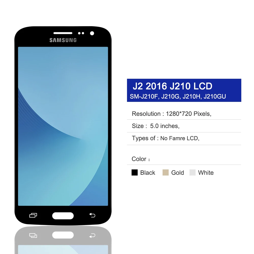 5 0 J210 Lcd Display For Samsung Galaxy J2 16 Lcd Display Touch Screen Digitizer Replacement For Samsung J210 Aliexpress Cellphones Telecommunications