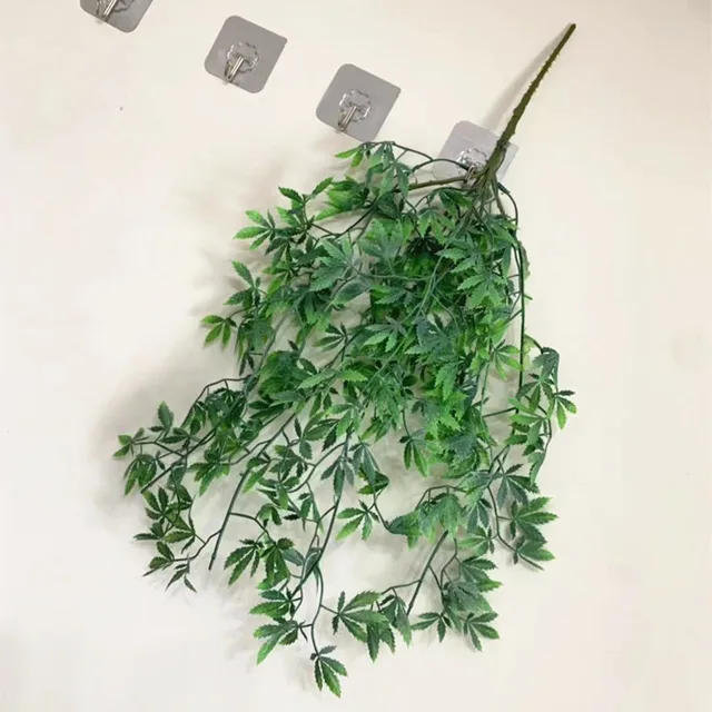 One Plastic Maple Leaf Wall Hanging Vine 110cm/60cm Fake Greenery