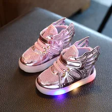 Светящиеся кроссовки, детская обувь для мальчиков и девочек, детская спортивная обувь с подсветкой, светящиеся блестящие повседневные ботинки на плоской подошве