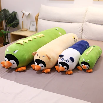 

New Arrival Cute Penguin Animal Plush Toy Pillow Full Filling Penguin Toy Stuffed Cushion for Kids Birthday Gifts