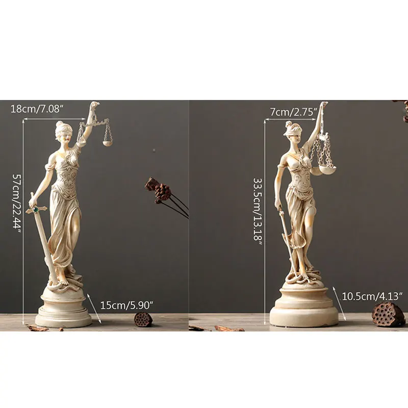 Греческий заказ богиня Themis скульптура статуя американского Ретро Ремесло декорация для рождественского подарка Греческая богиня поза украшения