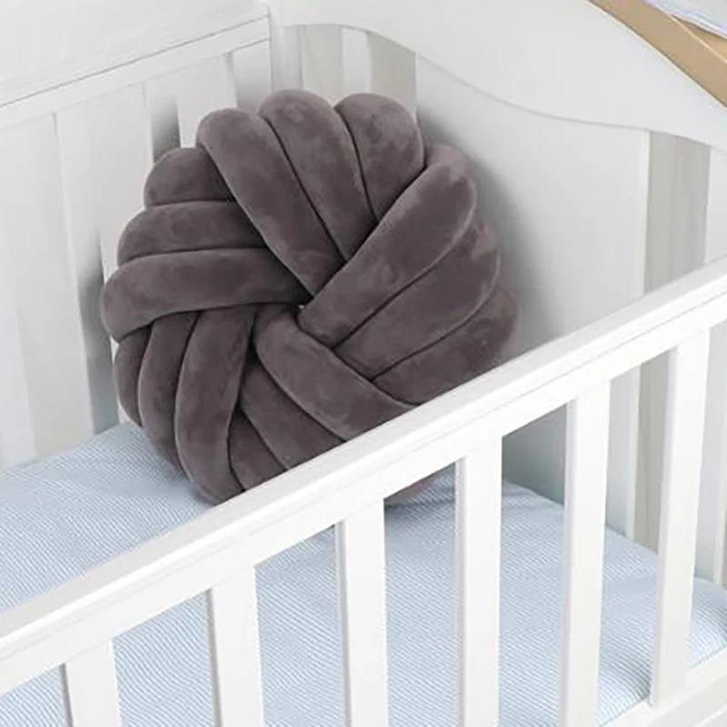 Детская кроватка с узлом подушки бамперы Подушка для новорожденных популярная детская подушка для кормления кровать Декор ткачество