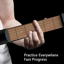 6 Fret Portable Guitar Chord Trainer Pocket-Guitar Practice Tools Musical Stringed Instrument Chord Trainer Tools for Beginner the big britpop guitar chord songbook