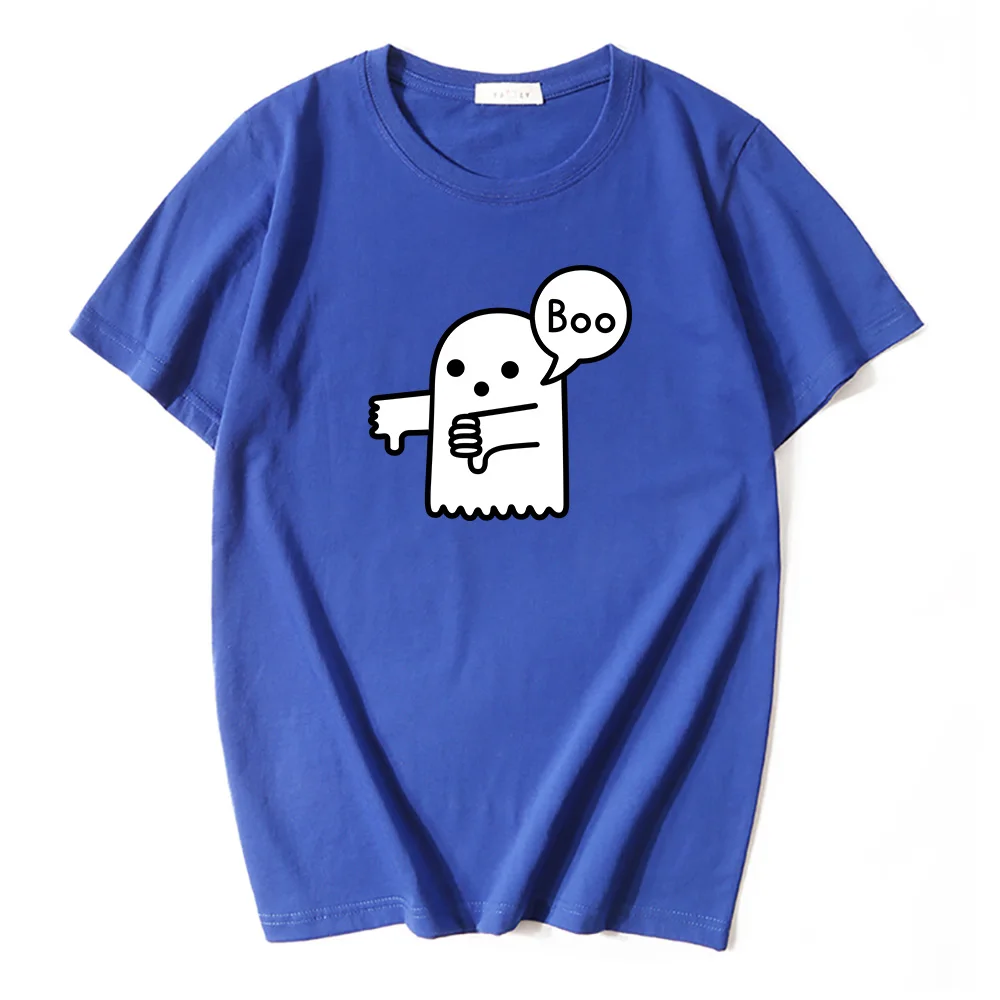 

2021 Summer Casual Short Sleeve Lovely Boo Printed Men T-shirt Tops 100% Cotton Loose Men Clothing Tees shirt Streetwear