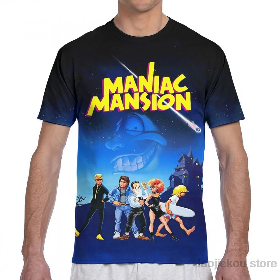 

Day of the Tentacle - Maniac Mansion (High Contrast) men T-Shirt women all over print fashion girl t shirt boy tops tees