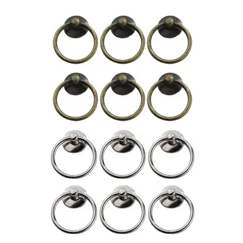 

12pcs Door Handle Sturdy Durable High Quality Prime Drawer Pull Ring Cabinet Handle Door Handle for Room Home