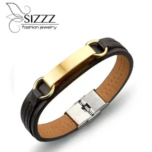 20,5 см длинные 12 мм Широкие новые ювелирные изделия мужской браслет и браслеты плетеный кожаный браслет и браслеты для мужчин