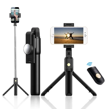 

Bluetooth Selfie Tripod 360° Rotation Selfie Stick Portable Smart Phone Holder with Detachable Wireless Remote for Mobile Phone