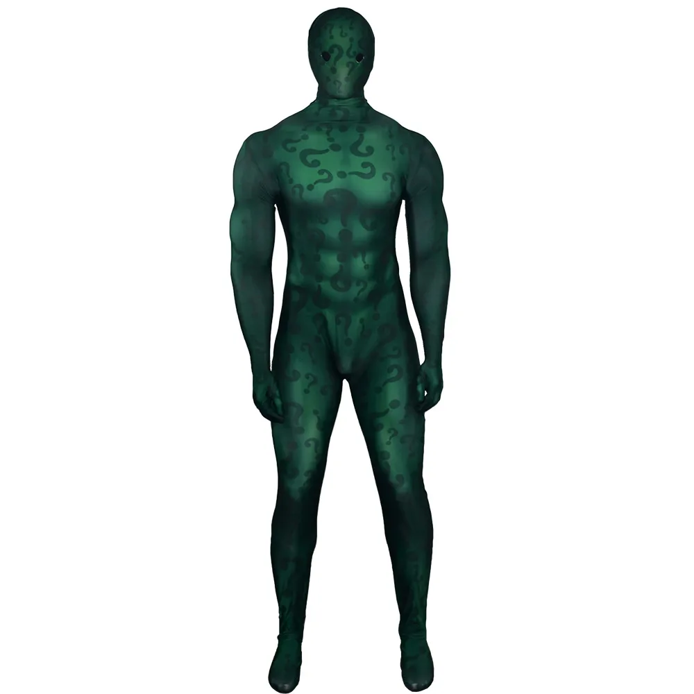 

Cossky Edward Nygma Riddle Cosplay Costume Green Jumpsuit Outfit