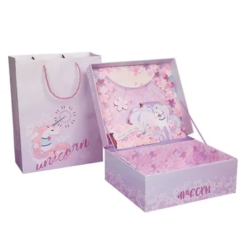 

Valentine's Day Gift Box Three-dimensional Cherry Blossoms Wedding Partner Hand Gift Box Ins Decorative Packing Box