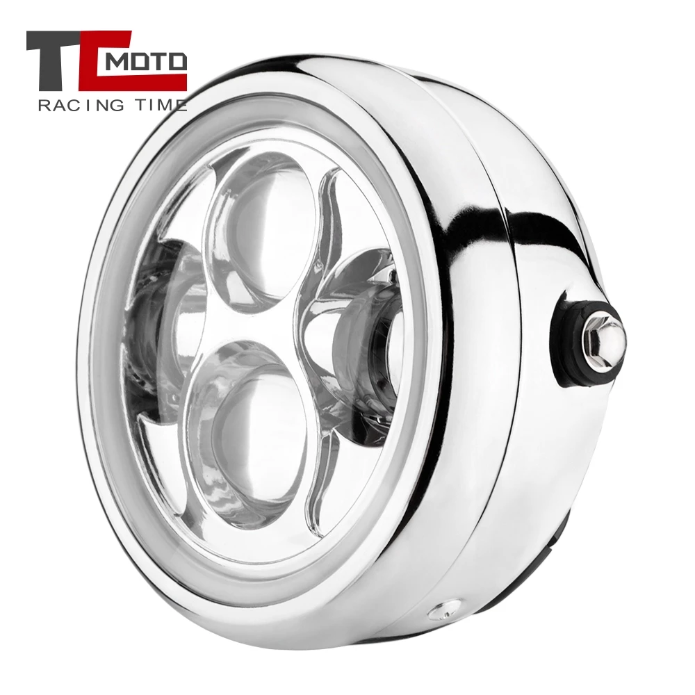 

6.5 inch LED Motorcycle Headlight Universal 6.5" Round Head Light for Harley Cafe Racer Bobber Choppers Cruiser