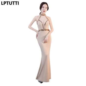 

LPTUTTI CRYSTAL New For Women Elegant Date Ceremony Party Prom Gown Formal Gala Events Luxury Long Evening Dresses